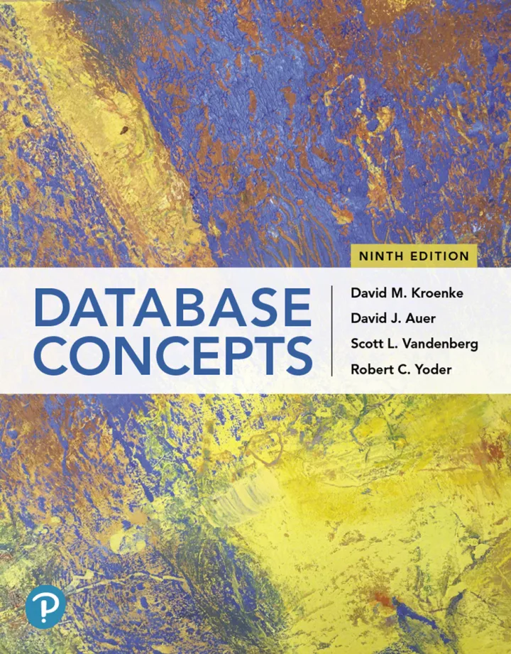Database Concepts (9th Edition) – PDF