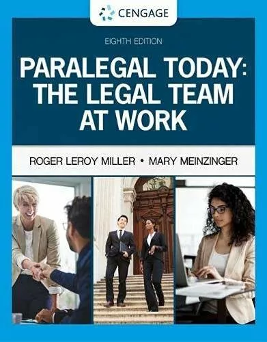 Paralegal Today: The Legal Team at Work (8th Edition) – PDF