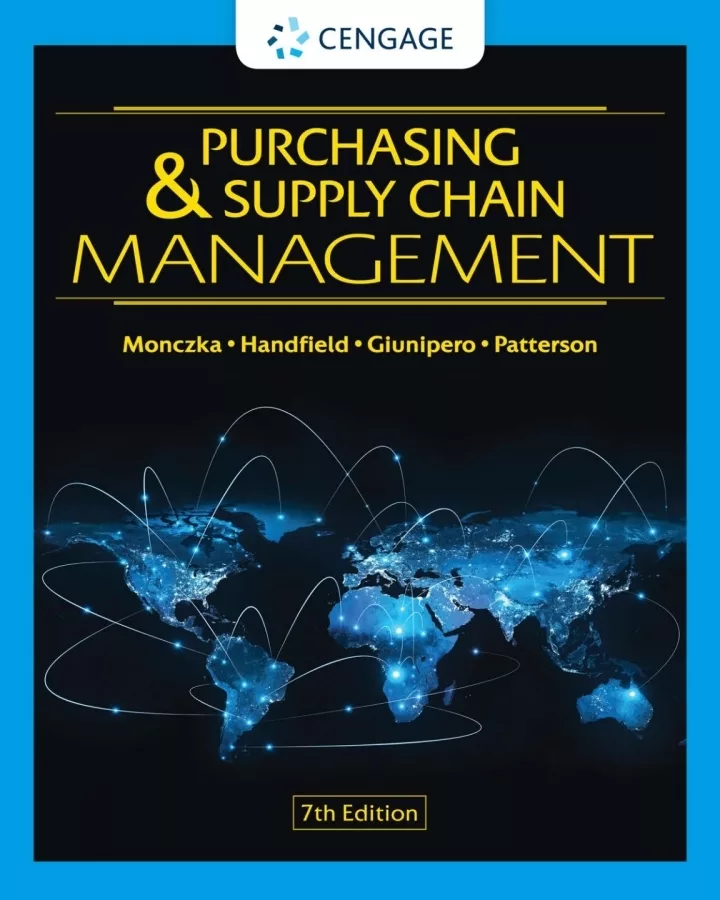Purchasing and Supply Chain Management (7th Edition) – PDF